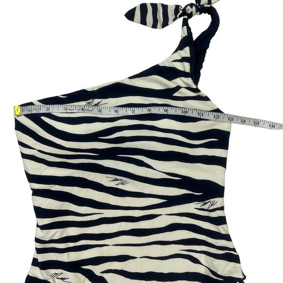 Michael Kors‎ Reversible One-Piece Swimsuit One Shoulder Soft Cup Bra Women's 8 - Picture 6 of 15
